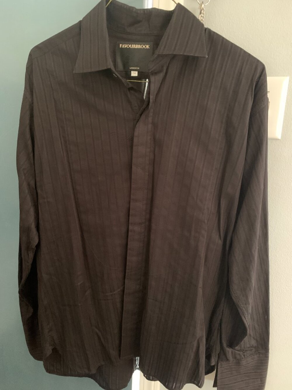 Favourbrook London Men's Silk-Blend Pintucked Tuxedo Dress Shirt